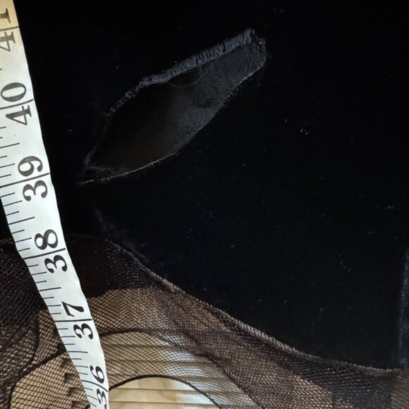 Vintage Y2K Bergdorf Goodman Rosa Nichols Silk Blend Velvet Maxi Slip Dress S - Picture 10 of 16